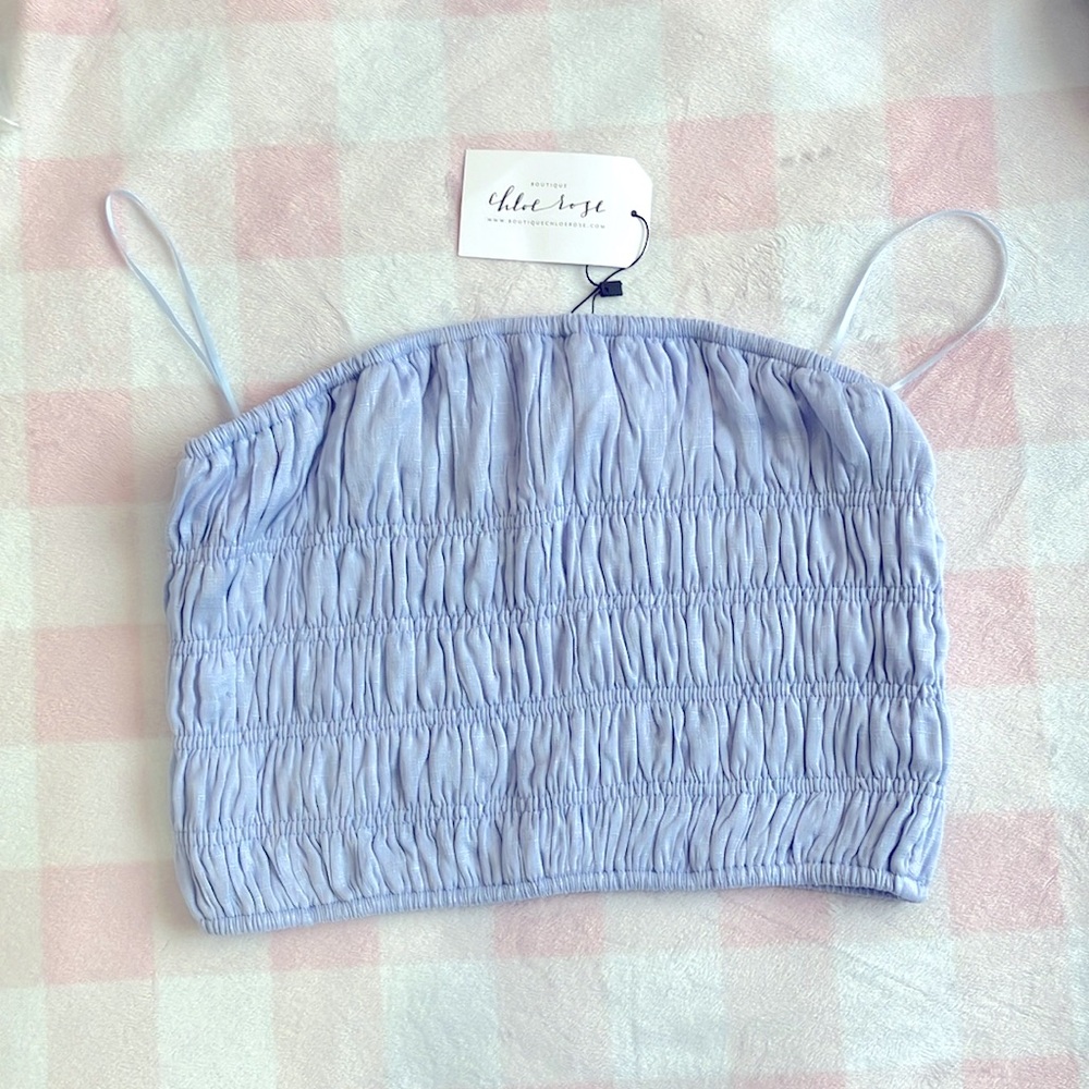 Cute periwinkle tube top!! Size medium